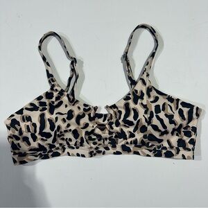 Leopard Print bikini top size large